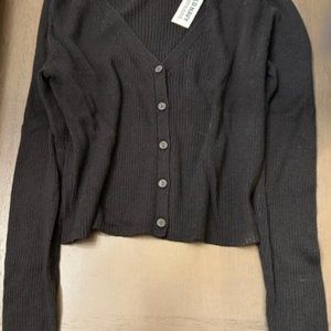 Old Navy Shirt, Black Button Down Sweater, Size Small